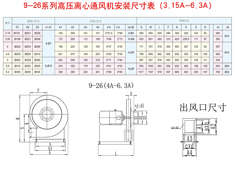 高壓離心通風(fēng)機(jī)9-26